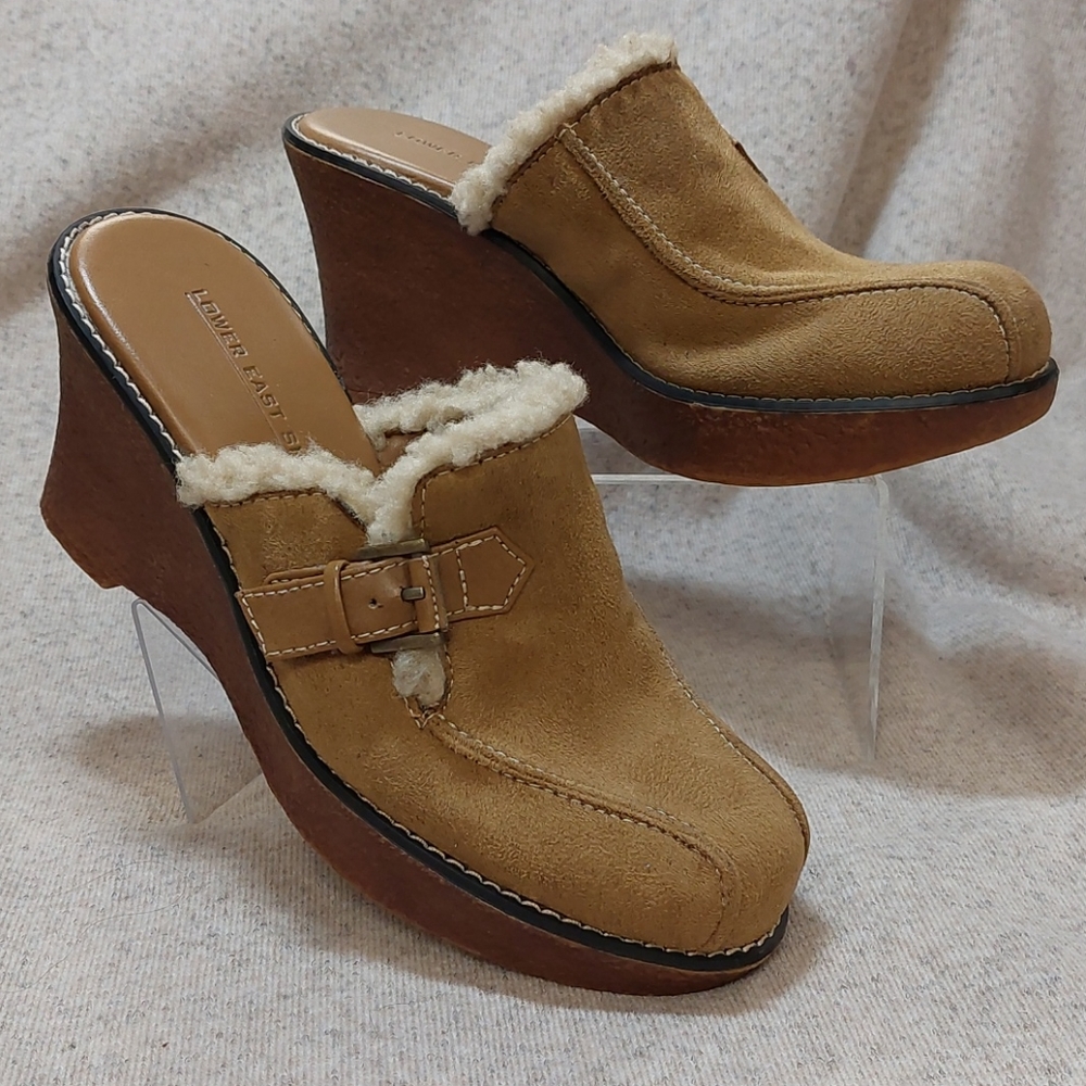 Lower East Side Faux Suede Mule/Clog